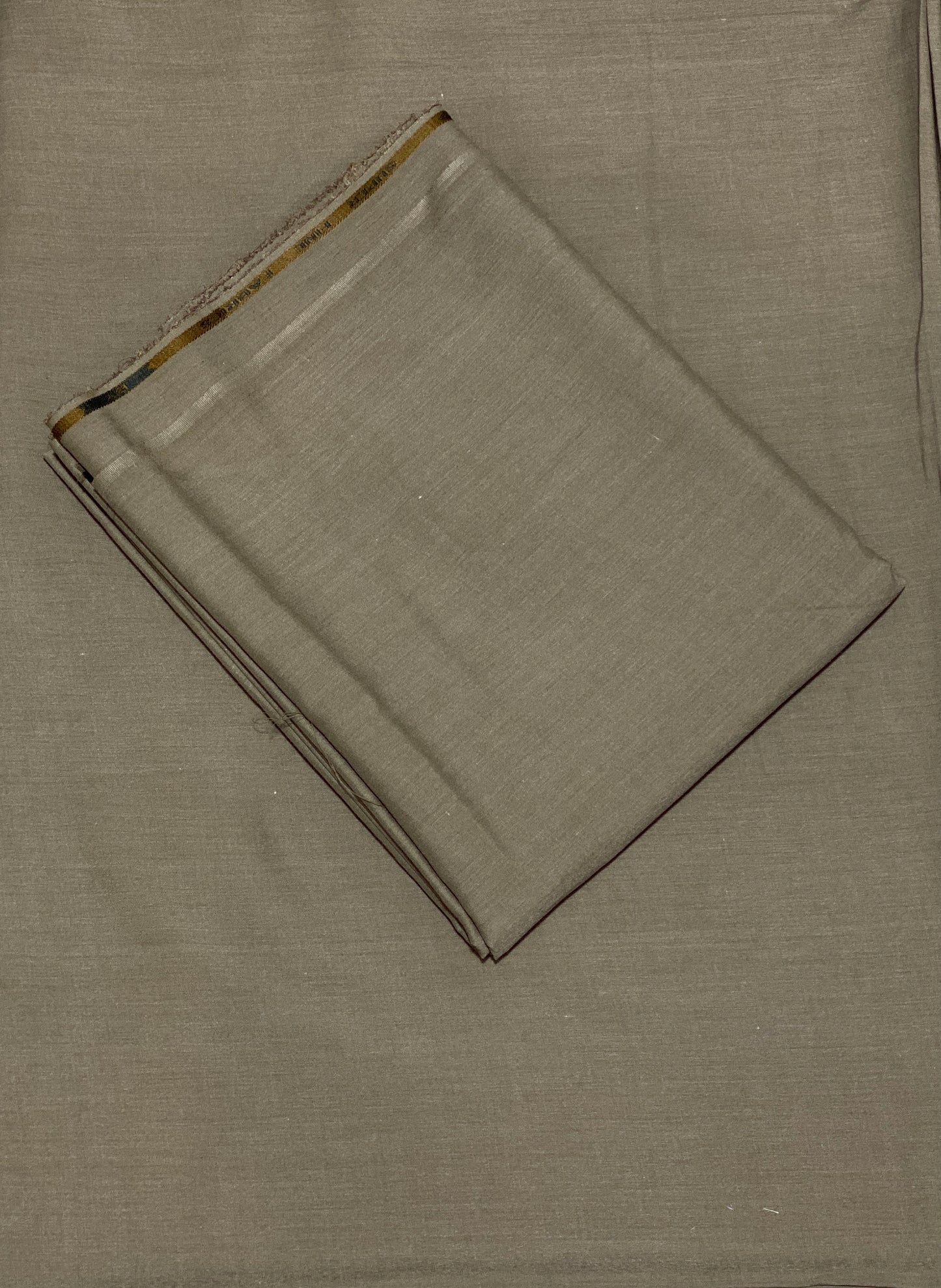 Medium Brown Wash & Wear Unstitched Fabric for Men