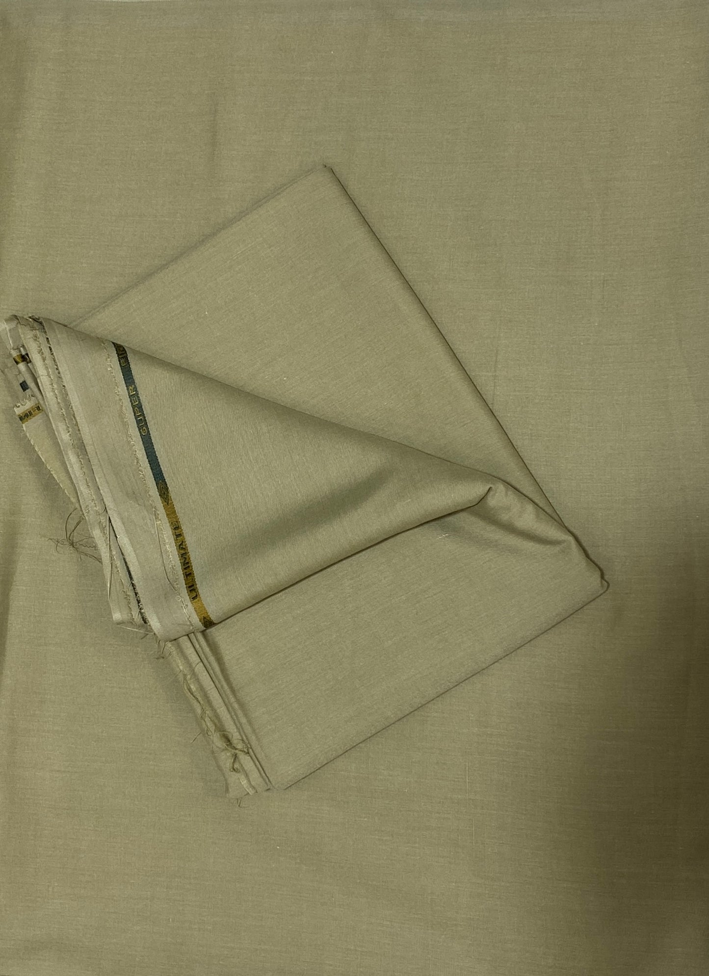 Olive Green Wash & Wear Unstitched Fabric for Men