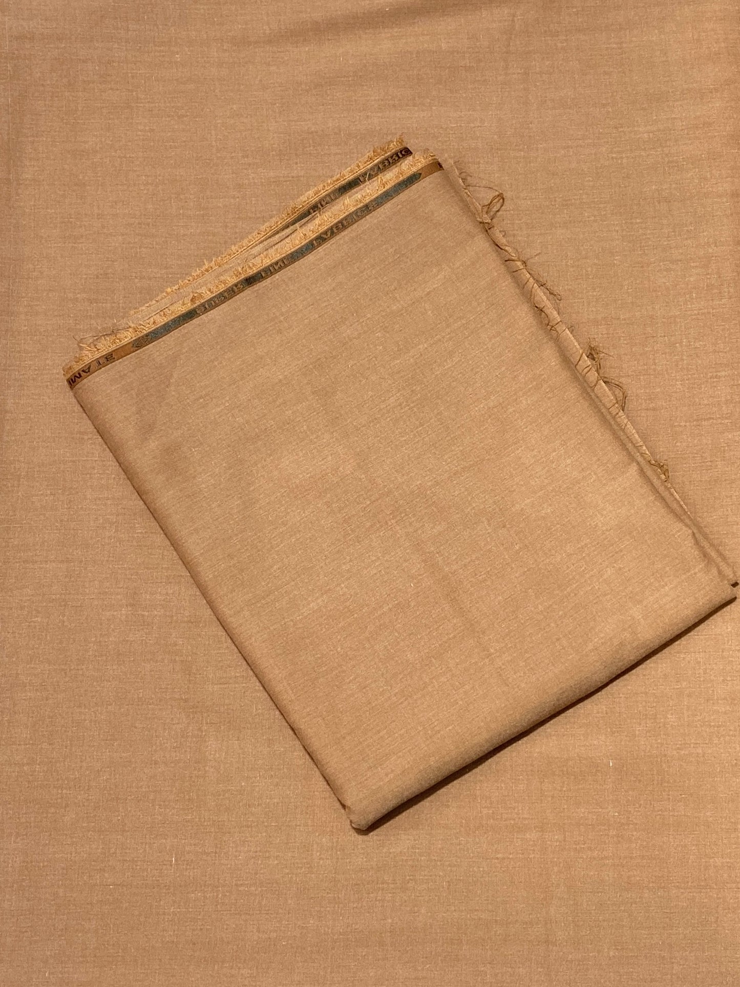 Orange Wash & Wear Unstitched Fabric for Men