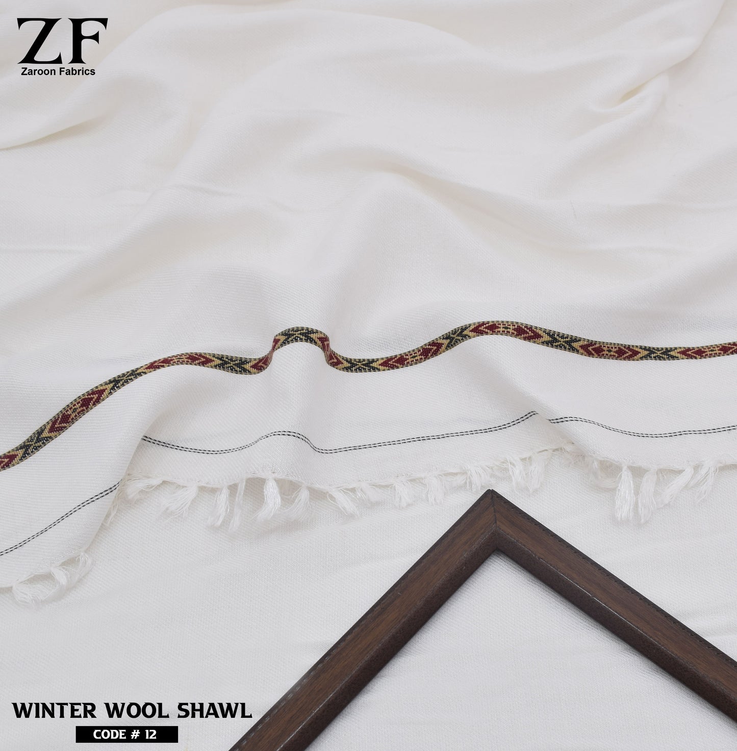 White Winter Shawl