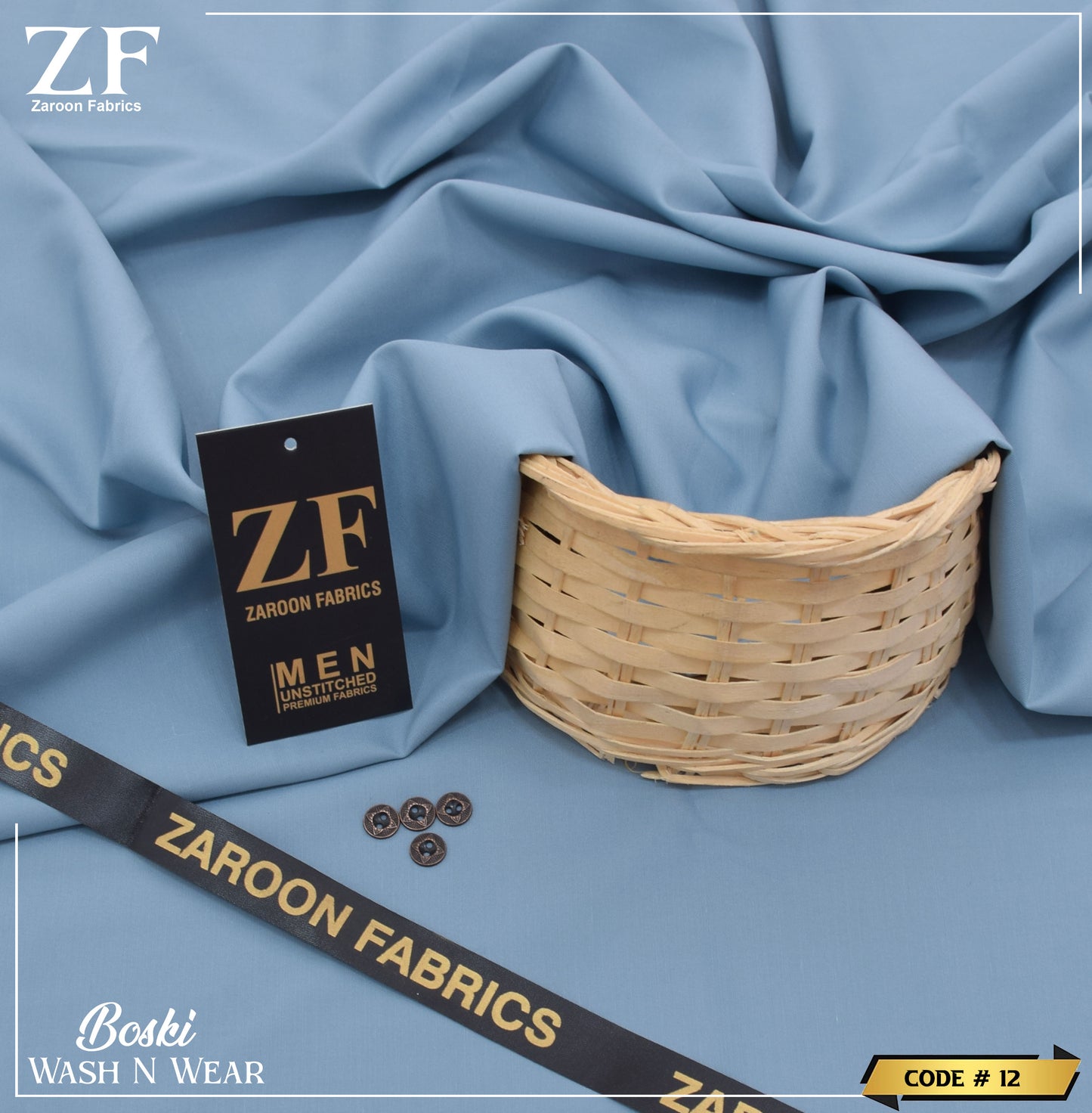 Malka Japani Boski Unstitched Fabric for Men