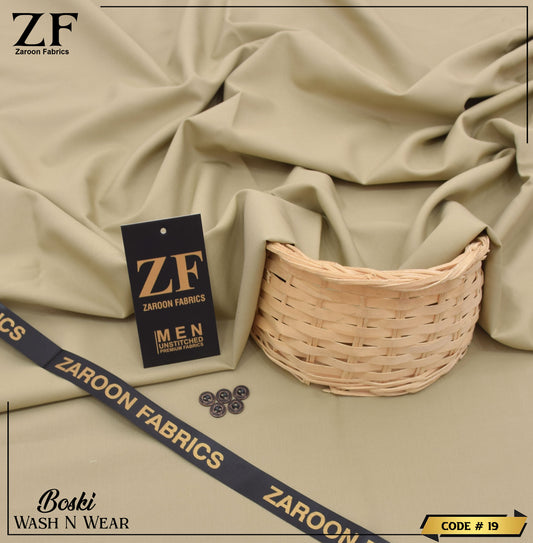 Skin Color Japani Boski Unstitched Fabric for Men