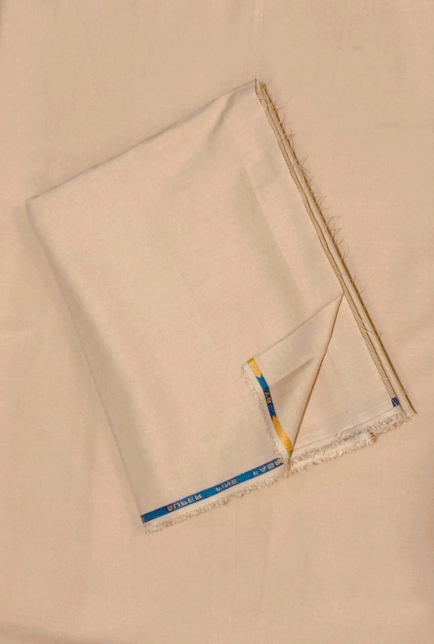 Skin Color Wash & Wear Unstitched Fabric for Men