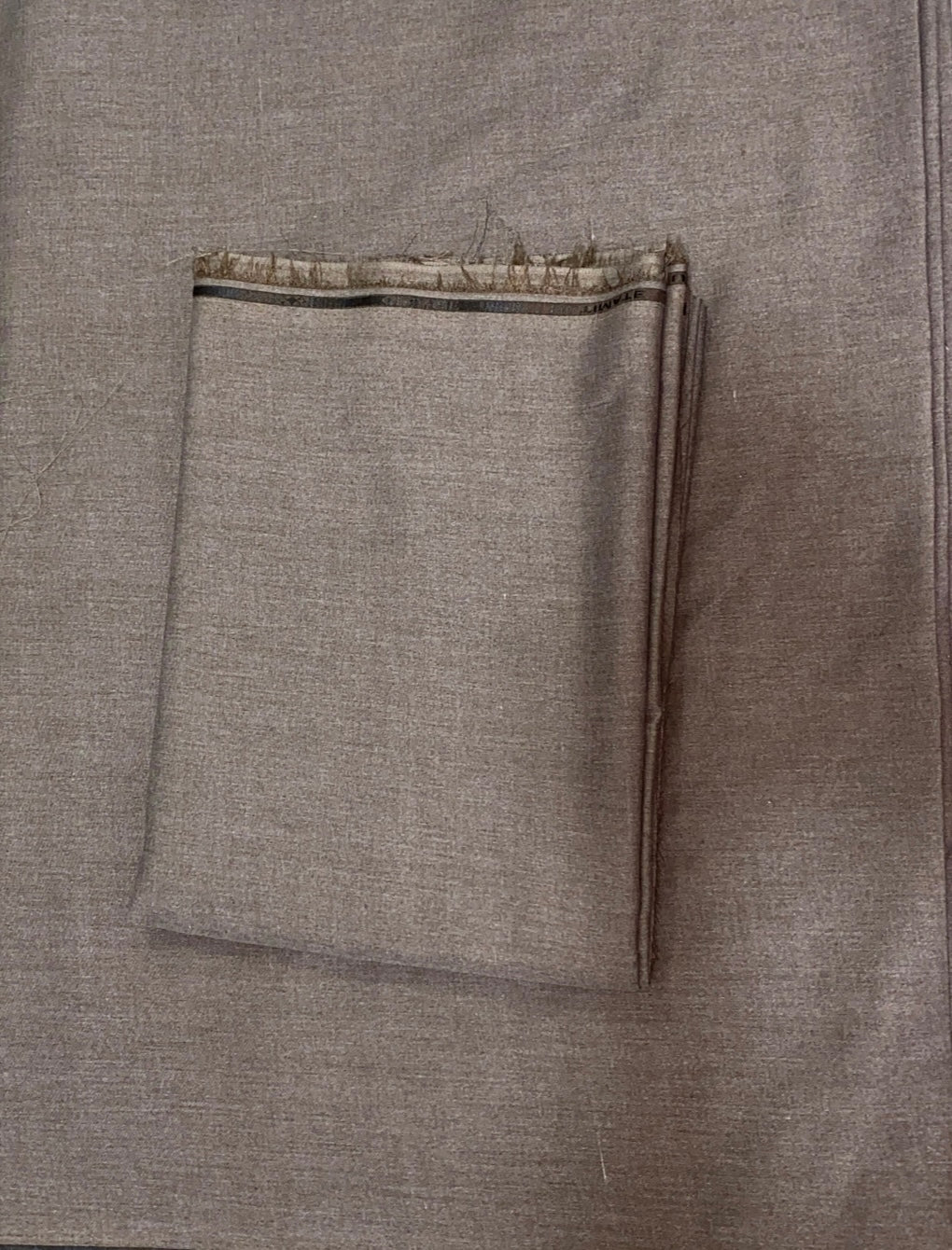 Brown Wash & Wear Unstitched Fabric for Men