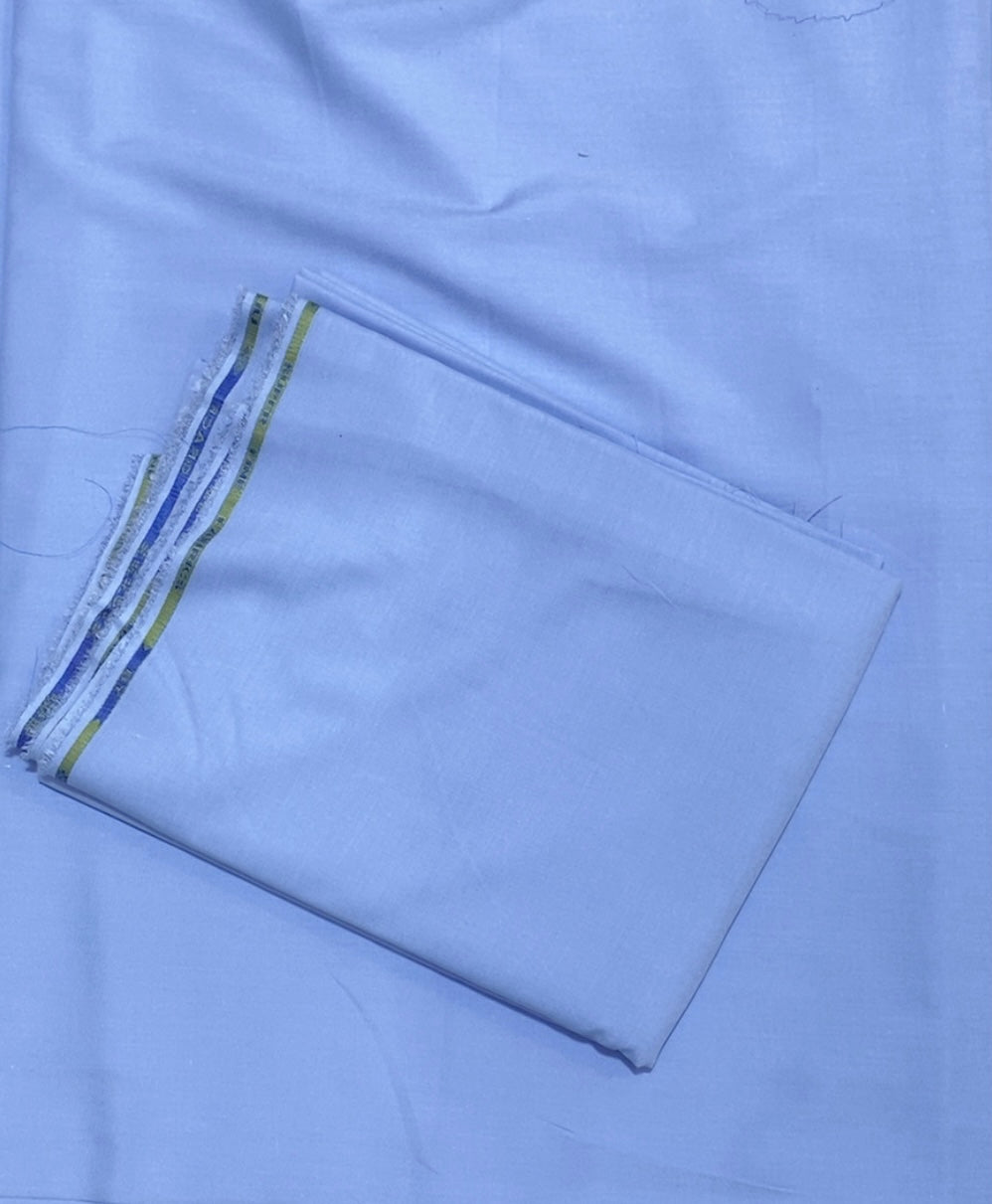 Sky Blue Wash & Wear Unstitched Fabric for Men