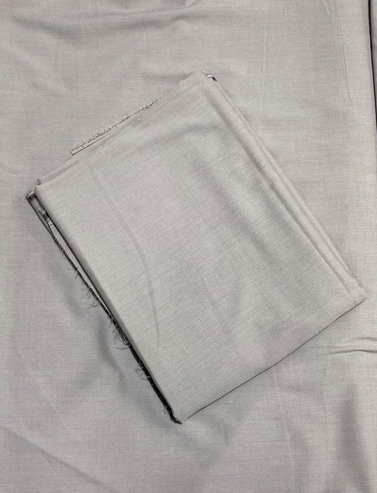 Light Gray Wash & Wear Unstitched Fabric for Men