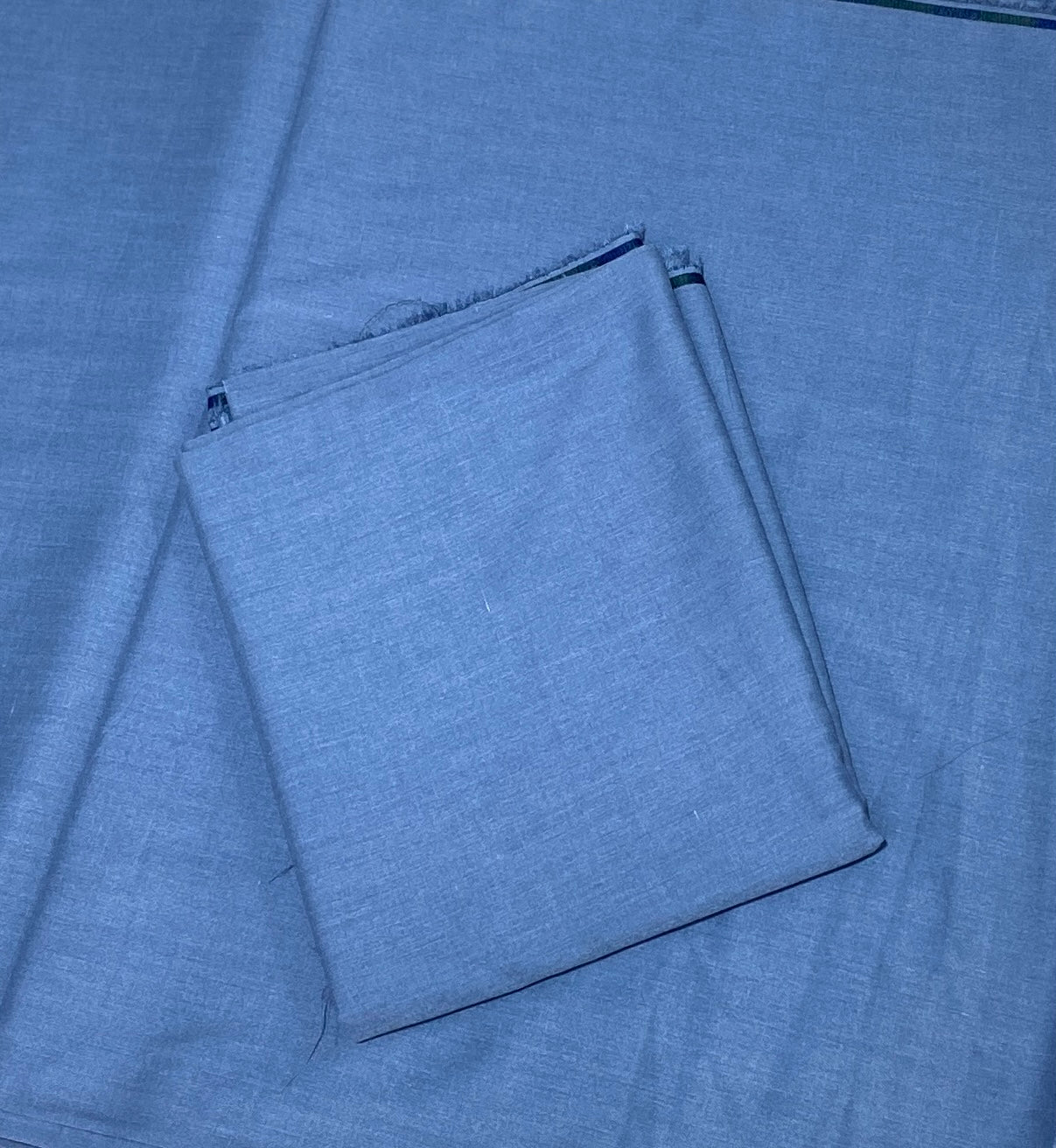 Sharp Blue Wash & Wear Unstitched Fabric for Men